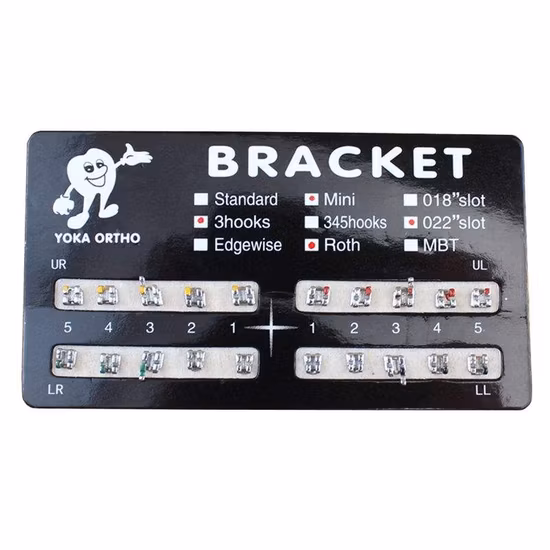 Mesh Standard Mini Mbt 0.018/0.022 Slot Metal Brackets Ortho