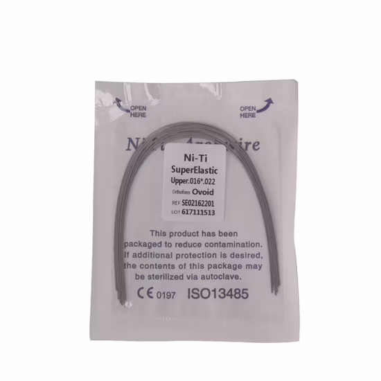 Dental Orthodontic Used Ovoid Round Elastic Niti Arch Wire