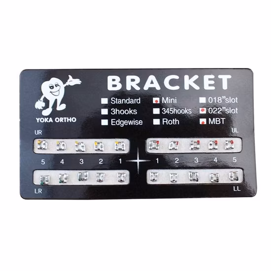 Mesh Standard Mini Mbt 0.018/0.022 Slot Metal Brackets Ortho